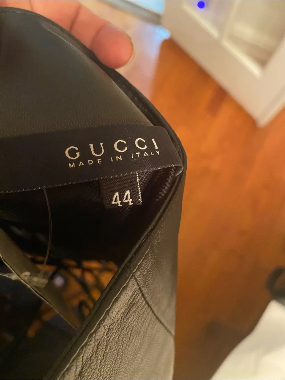 Gucci Men’s Black Leather Slip-On Loafers